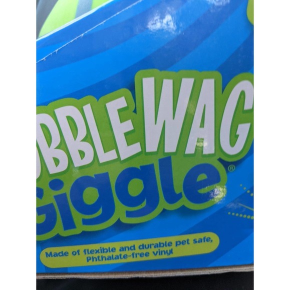 New Wobble Wag Giggle Dog Toy as seen on tv GREEN INDOOR OUTDOOR BALL - Picture 4 of 9